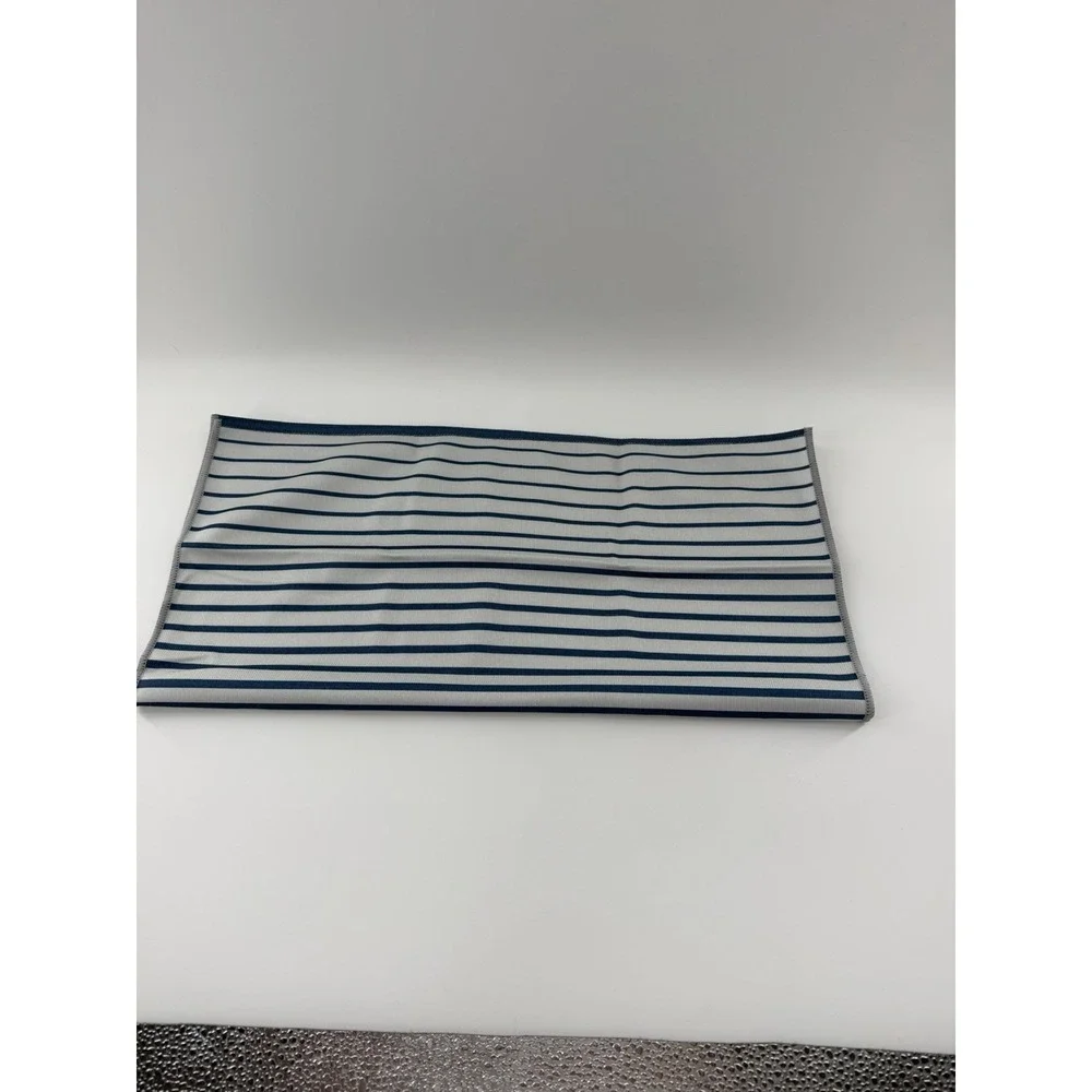 NEW Norwex Window Cloth Cleaning Microfiber with BacLock Blue White Stripes